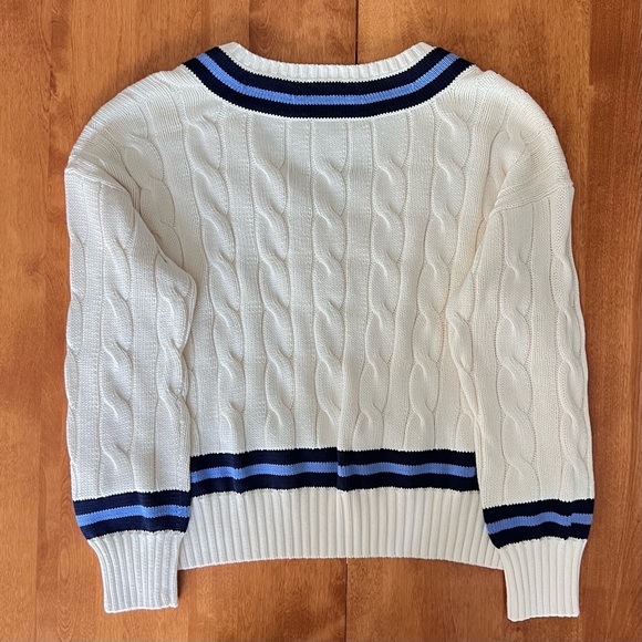 Polo Ralph Lauren Cable-Knit Cotton Cricket Sweater - Picture 4 of 7